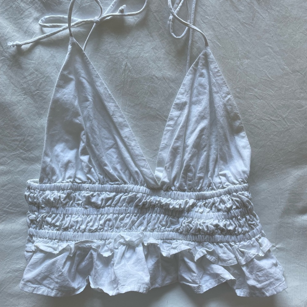 White Crop Top